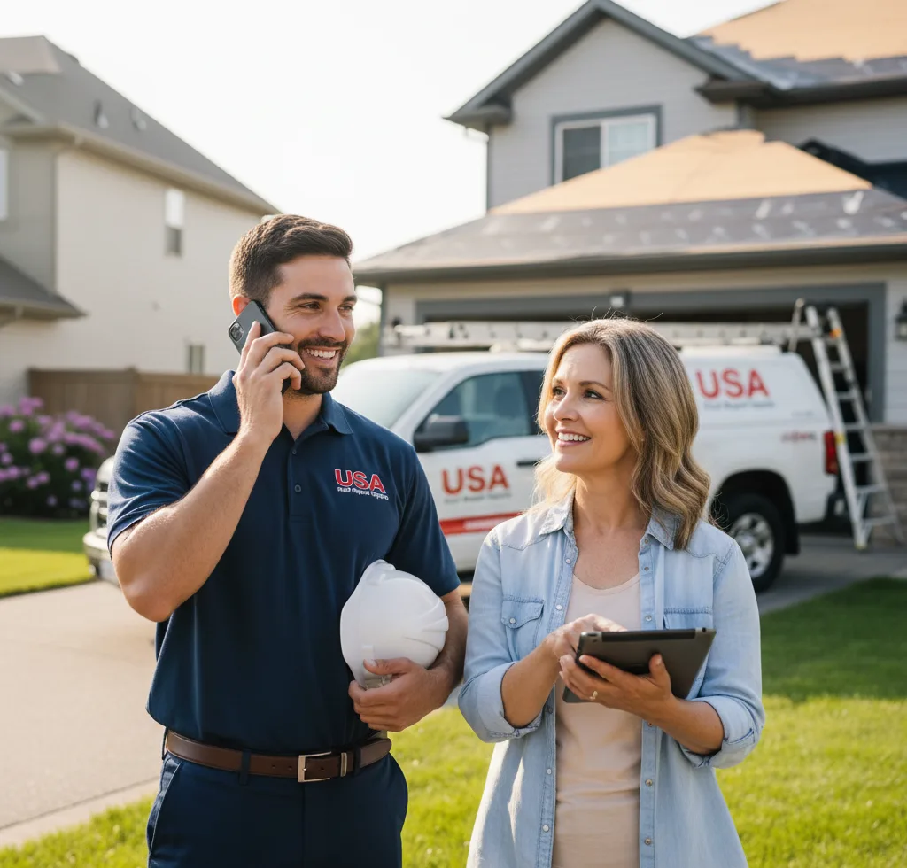 USA Roof Repair Experts customer support in Zion